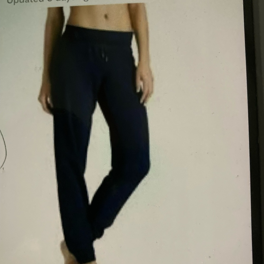 Athleta City Jogger navy blue lined joggers.  Sz 0.